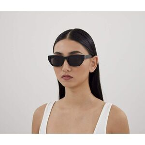 NEW Saint Laurent SLM127/F 001 Black Cat Eye Women Sunglasses